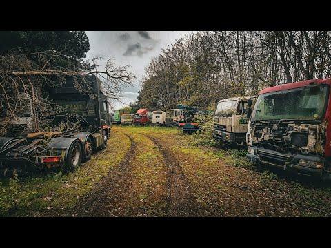 Exploring the Hidden Treasures of an Abandoned Lorry Graveyard