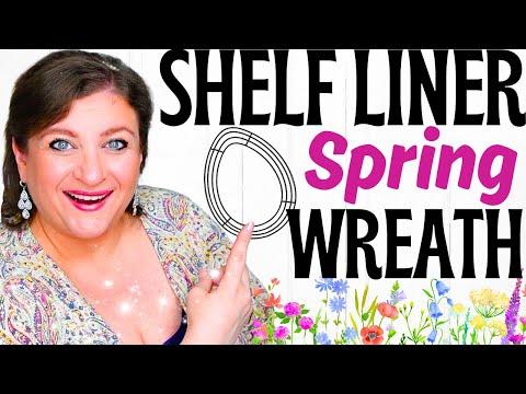 Create a Stunning Easter Wreath with Dollar Tree Shelf Liners