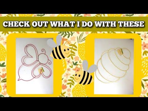 Create Stunning Bee and Hive Wreaths with Dollar Tree Forms - DIY Tutorial