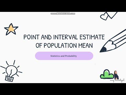 STATPRO - 10 Point and Interval Estimate of population Mean