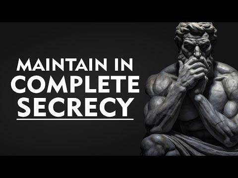 The Stoic Philosophy: Embracing Secrecy, Inner Wealth, and Confidence
