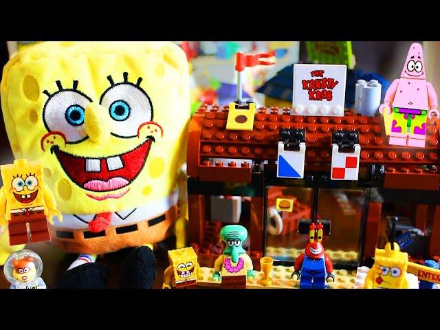 Chaos at the Krusty Krab: A LEGO Adventure