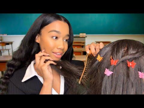 Unconventional ASMR Video: Secret Hair Styling and Intimate Conversations